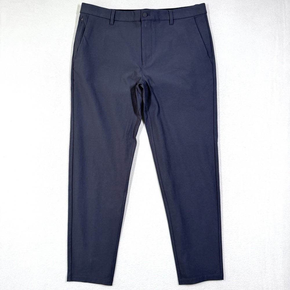 7 Diamonds Pants Mens 36x30 Infinity Chino Performance Stretch Navy Athletic Fit
